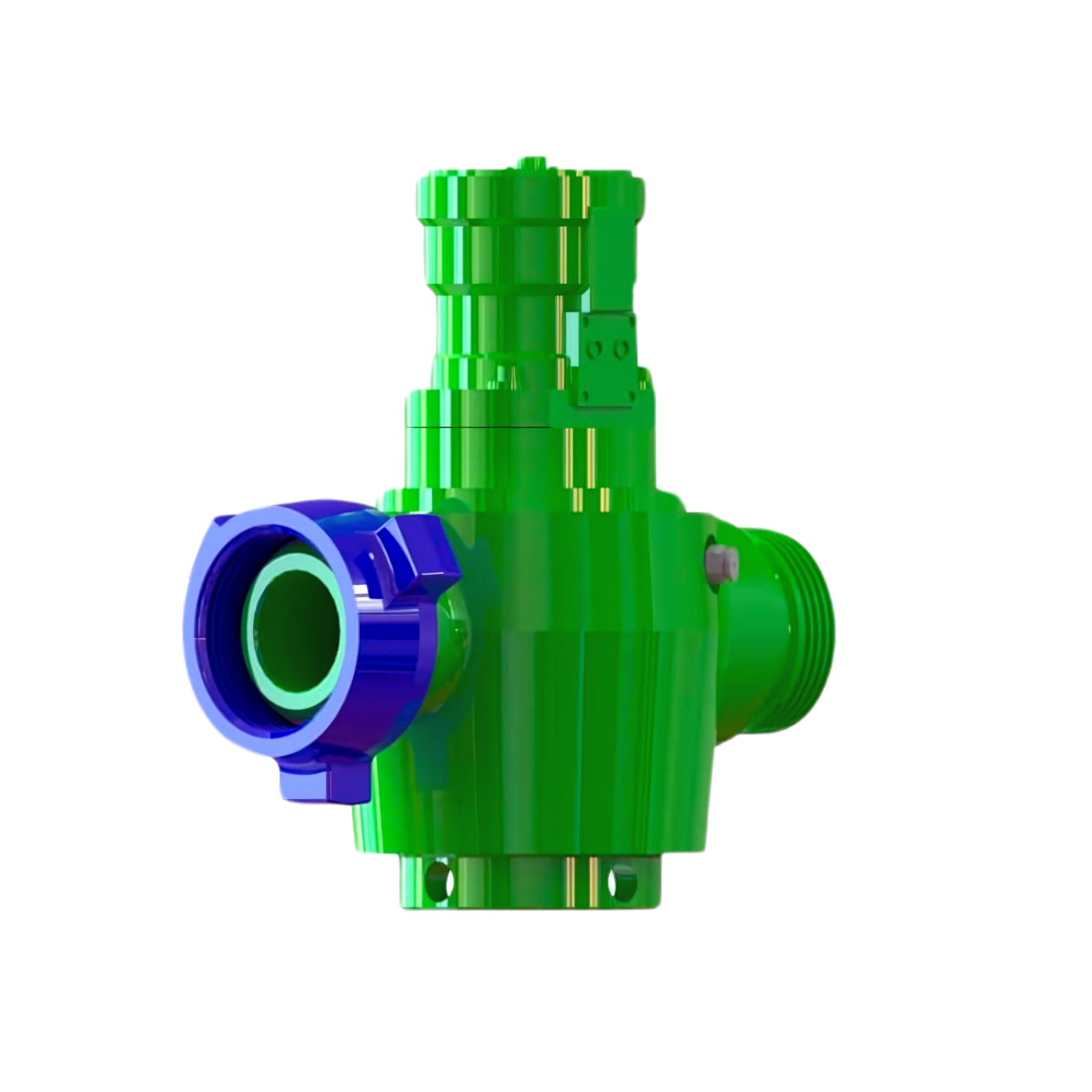 HYDRAULIC ACTUATED PLUG VALVE, 3_ X 3_ FIG 1502, M X F, SOUR SERVICE, ISOMETRIC-min