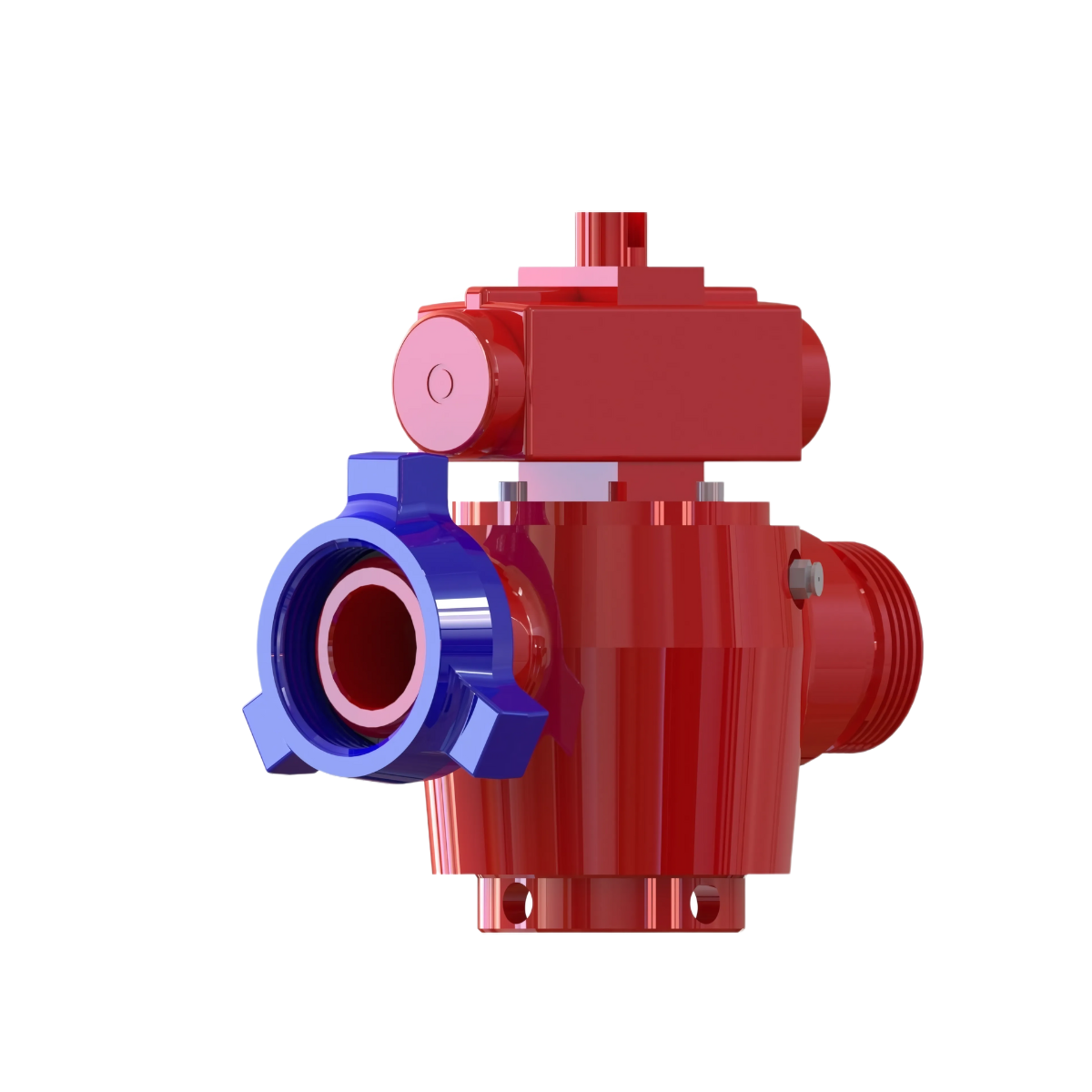 PLUG VALVE(ESD), 3_ X 3_ FIG 1502, M X F, STD. SERVICE, ISOMETRIC