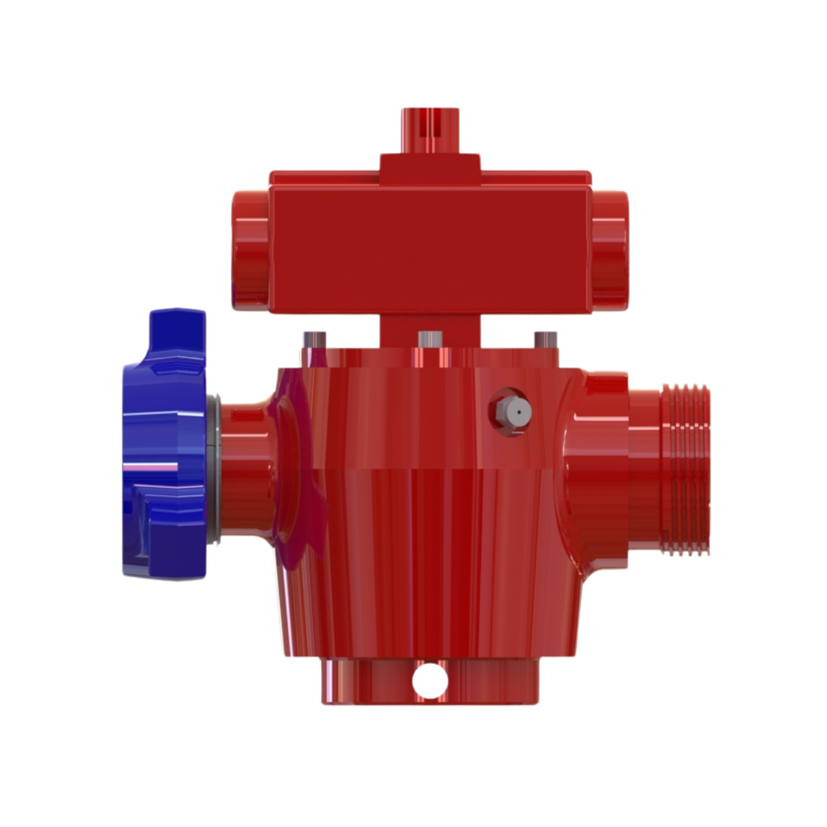 PLUG VALVE(ESD), 3_ X 3_ FIG 1502, M X F, STD. SERVICE, ISOMETRIC