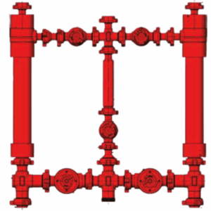 3"*2",5 valve trash catcher manifold