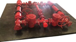 3×2 5 valve Gear Operated Manifold - 2" iron 3" iron Flowback service acidizing service cementing service