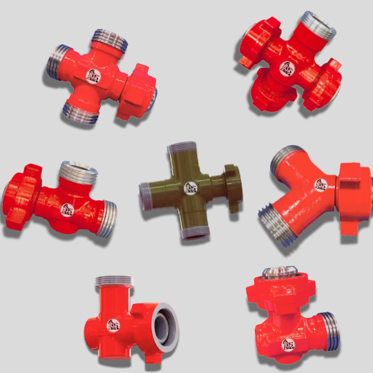 Integral Fittings in Oilfield : Cross, Elbow, Tees, Wyes, Bull Plugs, Crossovers, Laterals & More